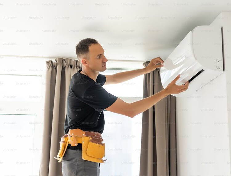 Split AC installation-