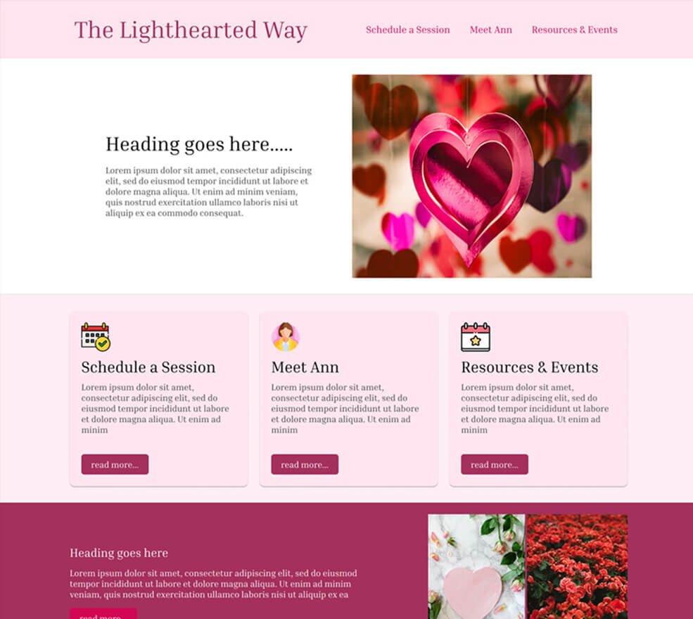 Responsive WordPress website project for the personal blog