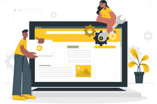 Real business website design with clean content layout example