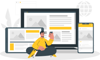 Fully responsive website design for mobile tablet and desktop devices